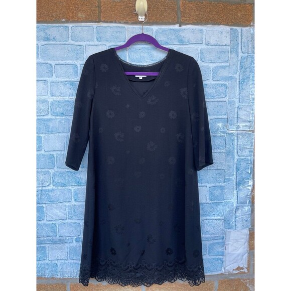 Claudie pierlot Paris black with floral undertones print size 36/6 - Picture 3 of 12